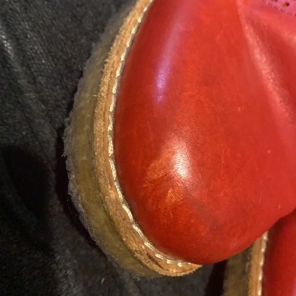 Genuine Red Hasbeens Short Wedge boot size 41 EUC - Picture 6 of 7